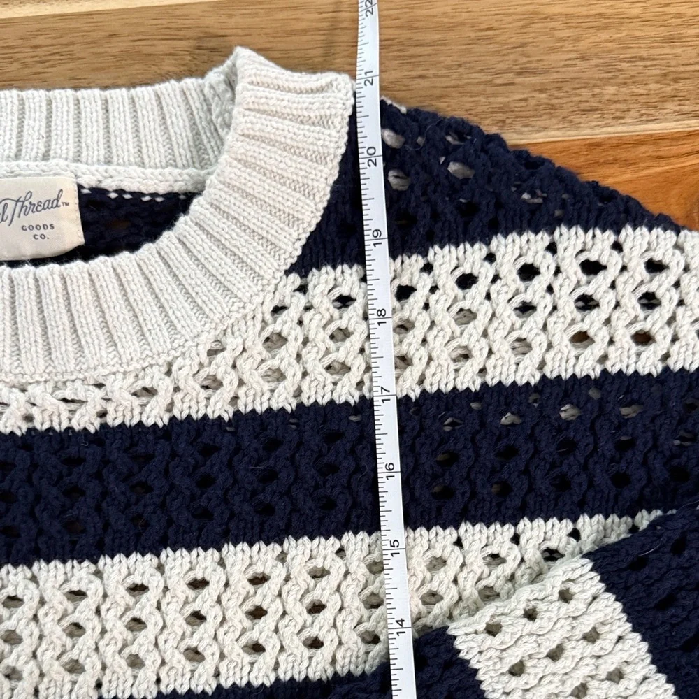 Universal Thread Striped Nautical Old Money Sweater | Size M - Picture 10 of 11
